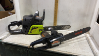 POULAN GAS CHAINSAW + ELECTRIC MASTERCRAFT CHAIN SAW