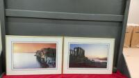 (2) PICTURES OF GREECE - METAL FRAMES