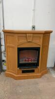 ELECTRIC FIREPLACE IN CABINET