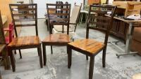 SET OF (3) WOOD CHAIRS