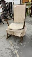 VINTAGE ROCKING CHAIR W/ CUSHIONS