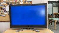 TOSHIBA 42&rdquo; FLAT SCREEN TV ON STAND - NO REMOTE