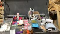 (2) FLATS - MANICURE + PEDICURE ITEMS, PERFUMES