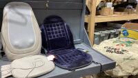 OBUSFORME MASSAGER, CAR SEAT WARMER, 3 COFFEE SACKS