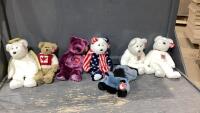 BOX W/(7) TY BEANIE BUDDIES - WITH TAGS