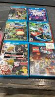 BOX W/ WII CONSOLE + WIIU MONITOR , 2 CONTROLLERS