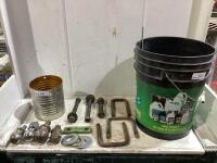SHOP PAIL OF MIXED BOLTS & NUTS