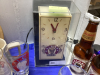 CALGARY BEER- BOTTLES,STEINS,CLOCK,WOOD TRAY - 2