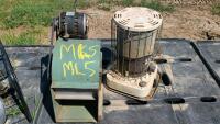 Kerosene Heater, Electric Motor, Blower Unit