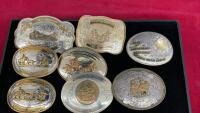 (8) VINTAGE BELT BUCKLES - INCLUDES 30TH ANNIVERSARY MONTANA SILVERSMITH BELT BUCKLE - 1971-2000