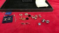 ASSORTED CUFFLINKS - ONE SET IS FROM SWAROVSKI