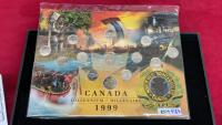 1999 CANADA MILLENNIUM QUARTERS & (1) TOONIE - NORTH WEST MOUNTED POLICE
