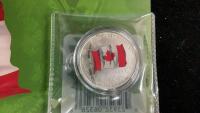 2015 CANADA $25 SILVER COIN - CANADA FLAG