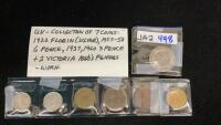 COLLECTION OF (7) UK COINS - INCLUDES 1922 FLORIN