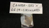 1882 &ldquo;H&rdquo;CANADA LARGE PENNY