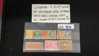 (9) DIFFERENT CANADA STAMPS