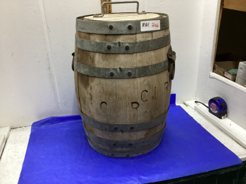 WOODEN CPR WATER BARREL