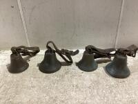 (4) ANTIQUE BELLS