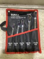 SUNEX 5-PIECE DOUBLE BOX WRENCH SET (METRIC)