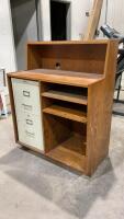 DESK W/ METAL COMMANDER FILING CABINET