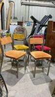 (4) STACKING CHAIRS - CHROME FRAMES