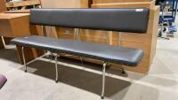 VINYL COVERED CUSHIONED BENCH