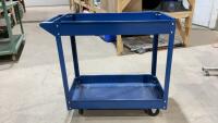 BLUE METAL SHOP CART