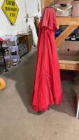 LARGE RED PATIO UMBRELLA