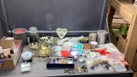 (2)BOXES -CANDLE MAKING ITEMS, SEALING KIT, CANDLE HOLDERS,