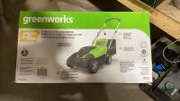 GREENWORKS 14&rdquo; ELECTRIC LAWN MOWER