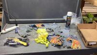 FLAT W/(6) PAIRS ORMADUS GLOVES, GLOVE HOLDER, TWINE CUTTERS, DISINFECTANT