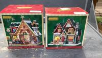(2) LEMAX CHRISTMAS VILLAGE PIECES