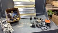 (2)ITEMS - VENT COVER + BOX W/ELECTRICAL SUPPLY