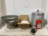 STRAINER W/ FILTERS & PASTEURIZER