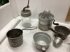 KITCHEN WARE. CAST PAN. TEA STRAINER - 2