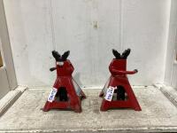 (2) POWER LIFT JACK STAND