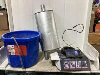 HEATED BUCKET W/ EXHAUST & INDUSTRIAL ENDOSCOPE