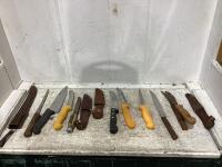 BOX OF ASSORTED KNIVES