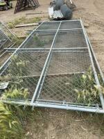 Two chain-link gates