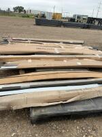 Four lifts of siding, trim, edging, and steel