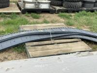 Eight pieces of plastic siding