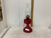 RED BASE OIL LAMP