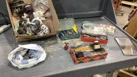 VINTAGE FISHING ITEMS - WEIGHTS, REELS, HOOKS