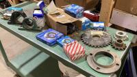 BOX W/SPROKETS, BEARINGS, SEALS, PILLOW BLOCKS, MOTOR