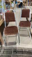 (2) CUSHIONED CHAIRS