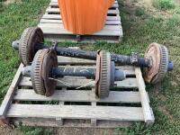 (2) AXLES 13" X 37.5"