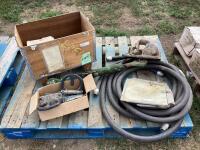 PALLET W/ HOSE, BOLTS, NUTS & MISCELLANEOUS PARTS