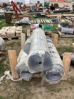 PALLET OF FENCE ROLLS 3PCS 5' 100'