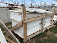 PALLET OF METAL FRAMED/DOORS 84" X 40.5" (3PCS)