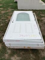 PALLET OF METAL FRAME/DOORS 79" X 33.5" (3PCS)